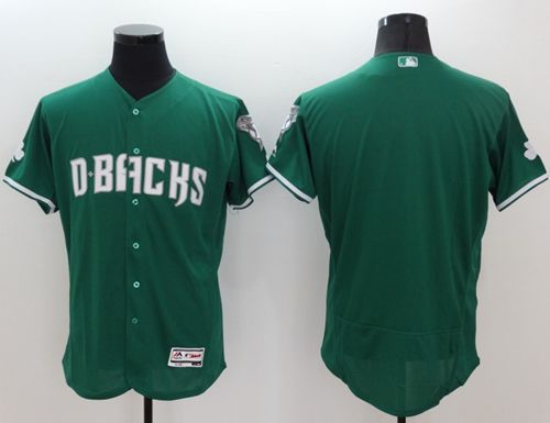 Diamondbacks Blank Green Celtic Flexbase Authentic Collection Stitched MLB Jersey - Click Image to Close